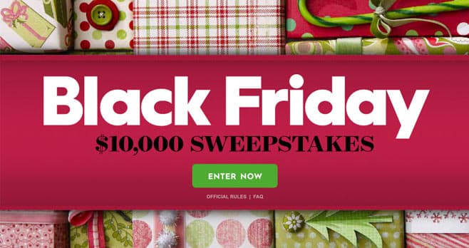 Better Homes And Gardens Black Friday $10,000 Sweepstakes