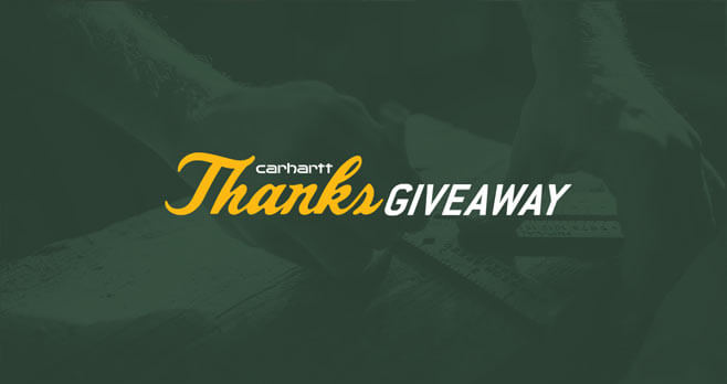 Carhartt Thanks Giveaway