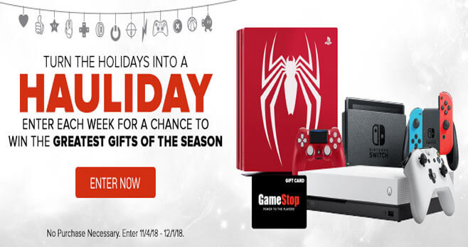 GameStop PowerUp Rewards Hauliday Sweepstakes