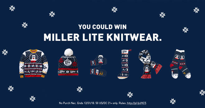 Miller Lite Ugly Sweater Instant Win Game