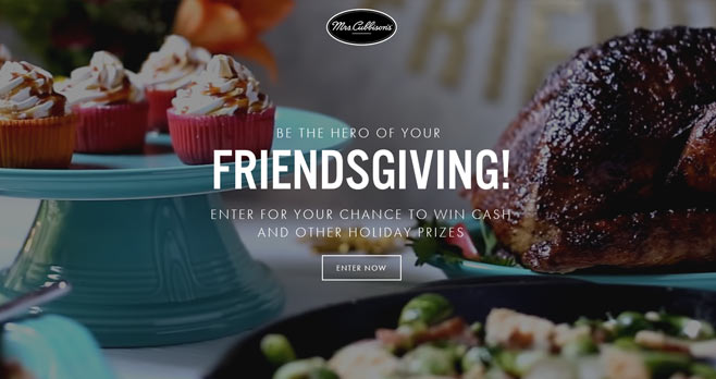 Mrs. Cubbison's Friendsgiving Sweepstakes
