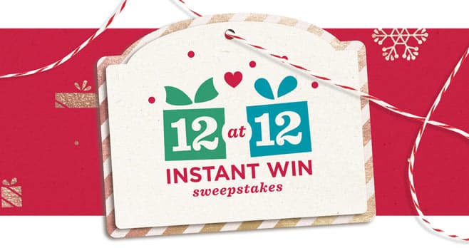 QVC 12 at 12 Instant Win Sweepstakes