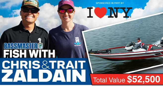 Bass Master Fish with Chris & Trait Zaldain Sweepstakes