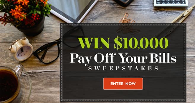 Better Homes And Gardens $10,000 Pay Off Your Bills Sweepstakes