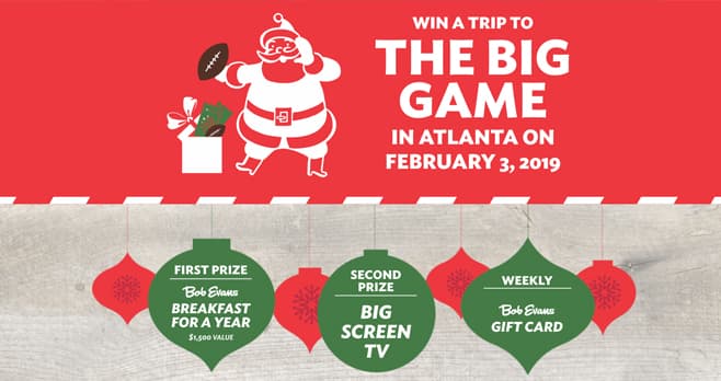 Bob Evans Christmas Sweepstakes