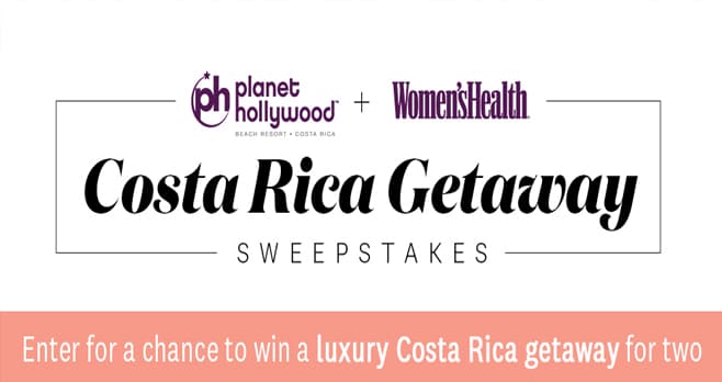 Women's Health Costa Rica Getaway Sweepstakes