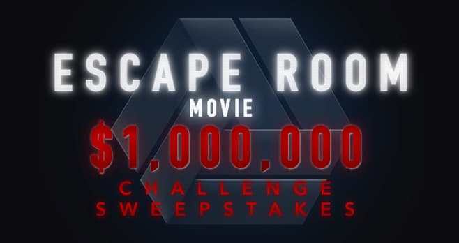 Escape Room Movie $1,000,000 Challenge Sweepstakes