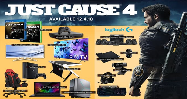 GameStop PowerUp Rewards Just Cause 4 Sweepstakes