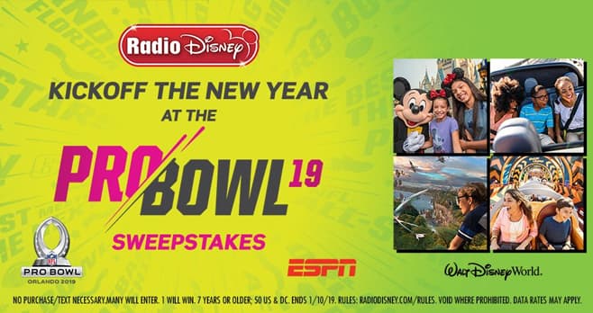 Radio Disney Kickoff the New Year at the NFL Pro Bowl Sweepstakes