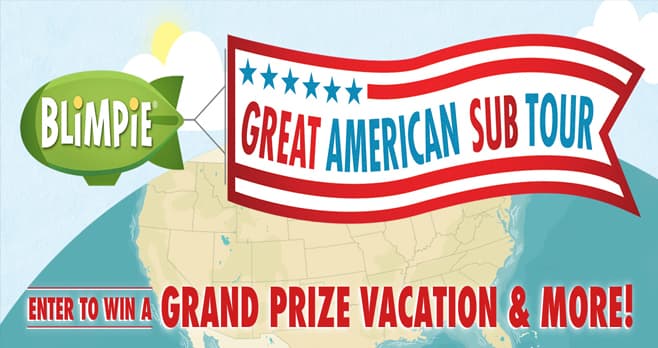 Blimpie Great American Sub Tour Sweepstakes