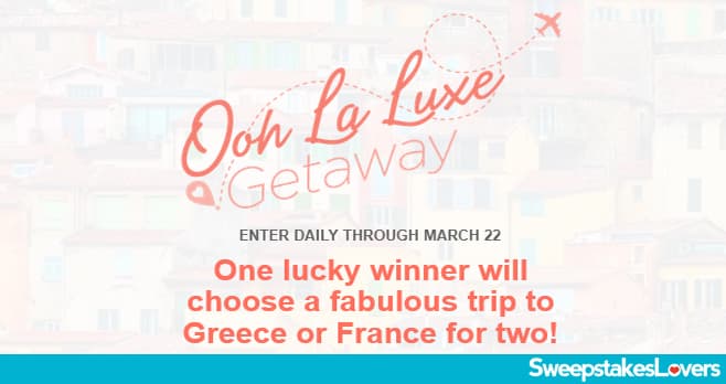 JTV Ooh La Luxe Getaway Sweepstakes 2020