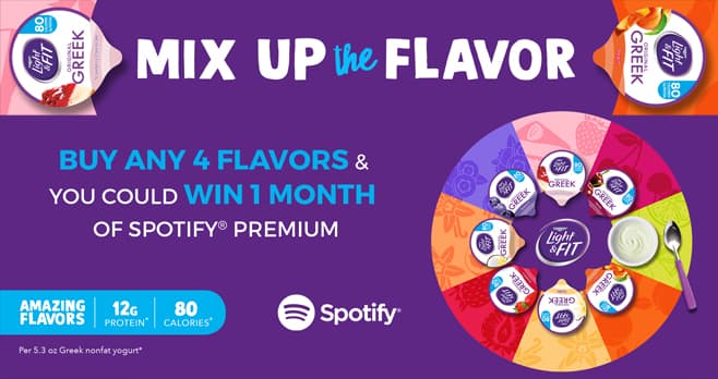 Dannon Light & Fit Mix Up the Flavor Sweepstakes