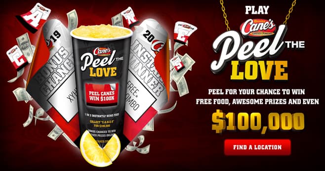 Raising Cane's Peel The Love Game