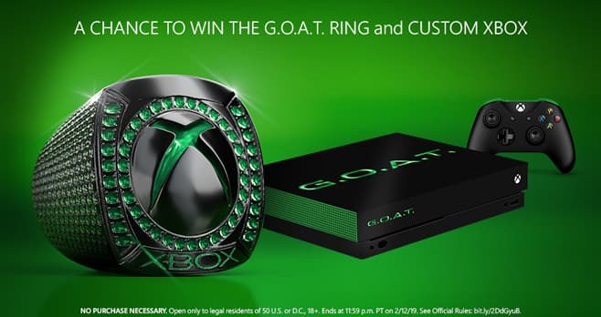 Xbox Madden NFL 19 G.O.A.T. Prize Pack Sweepstakes