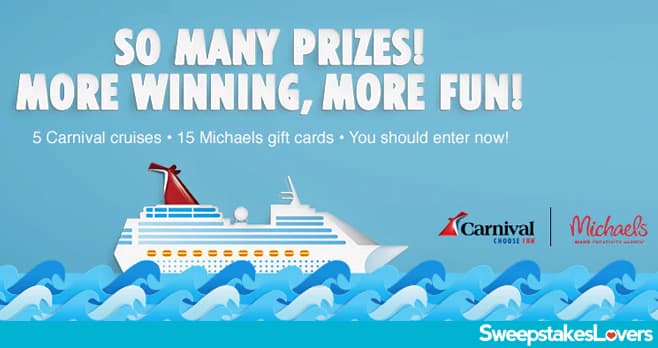 Carnival Michaels Sweepstakes 2020