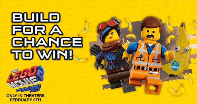 Chiquita The LEGO Movie 2 The Second Part Sweepstakes