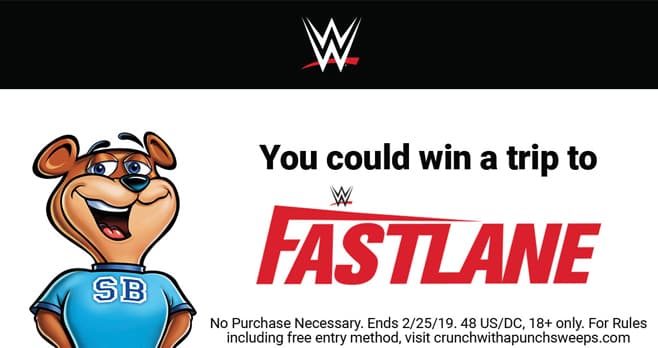 Golden Crisp Crunch With A Punch WWE Sweepstakes
