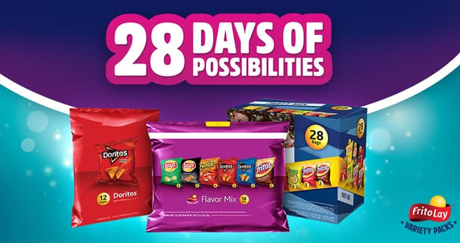 Frito-Lay Variety Packs 28 Days of Possibilities Sweepstakes