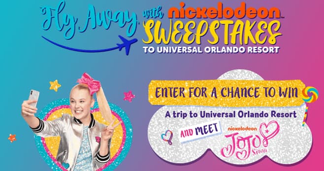 Fly Away with Nickelodeon Sweepstakes
