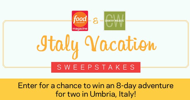 Food Network Italy Sweepstakes