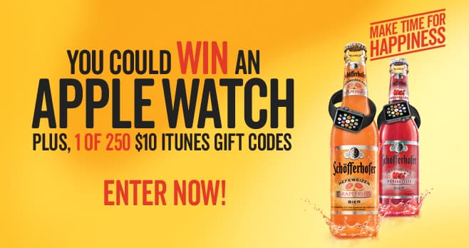 Schofferhofer Make Time for Happiness Sweepstakes