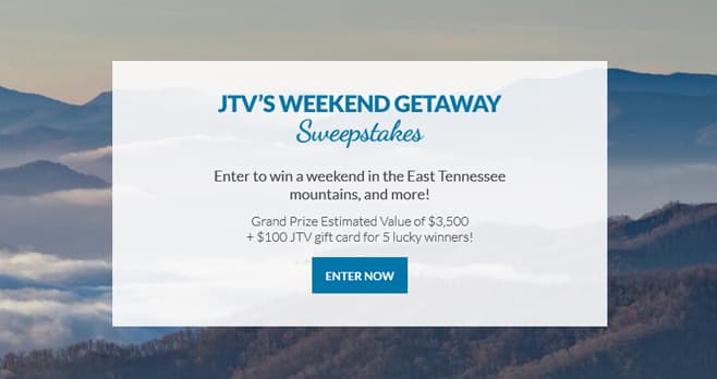 JTV Weekend Getaway Sweepstakes