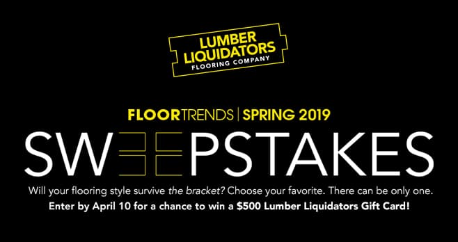 Lumber Liquidators Spring Flooring Season 2019 Sweepstakes