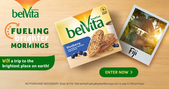 belVita is Making Your Morning Brighter Instant Win Game and Sweepstakes