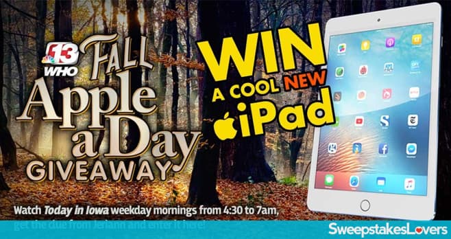 Channel 13 Who TV Apple A Day Giveaway
