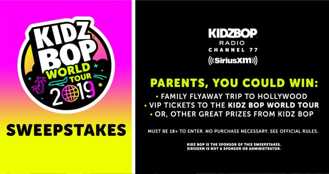 KIDZ BOP World Tour Sweepstakes (KidzBopSweeps.com)