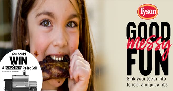 Tyson Ribs Summer Sweepstakes (GoodMessyRibs.com)