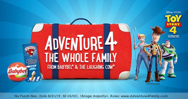 Babybel and The Laughing Cow Adventure 4 Family Sweepstakes (Adventure4Family.com)