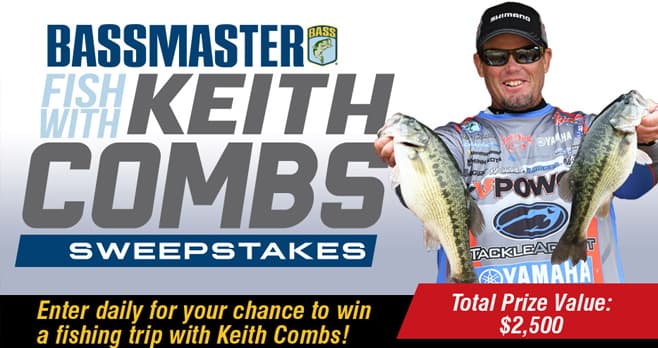 Bassmaster Fish with Keith Combs Sweepstakes