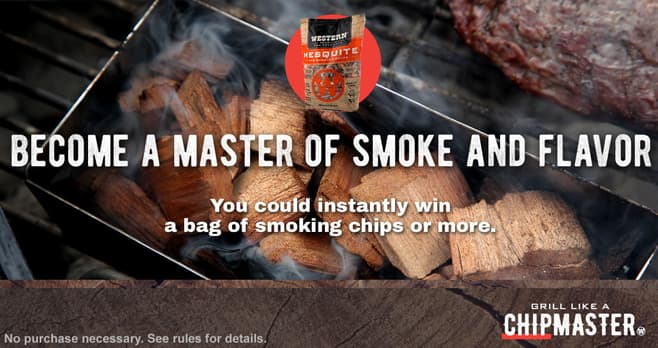 Duraflame Western BBQ Chipmaster Instant Win Game