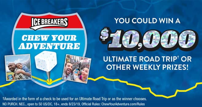 Ice Breakers Chew Your Adventure Sweepstakes (ChewYourAdventure.com)