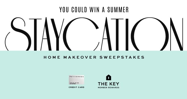 Pottery Barn Staycation Sweepstakes