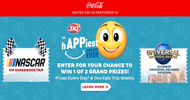 DQ The hAPPiest Sweeps Ever Sweepstakes