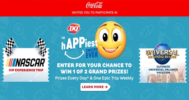 DQ The hAPPiest Sweeps Ever Sweepstakes