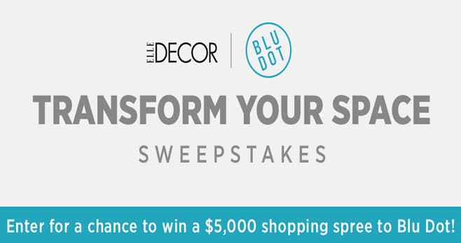 ELLE DECOR Blu Dot Sweepstakes