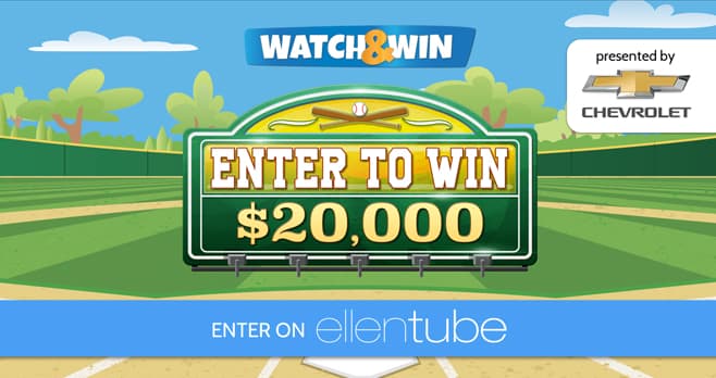 Ellen DeGeneres Chevy Watch & Win Giveaway (EllenTube.com/ChevySummer)