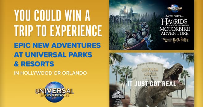 Fandango Universal Studios Summer Sweepstakes