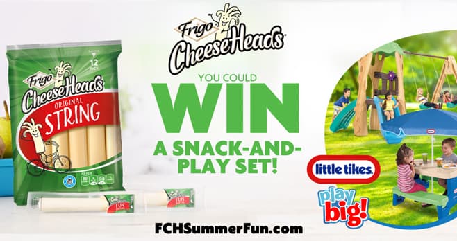 Frigo Cheese Heads Summer Fun Sweepstakes (FCHSummerFun.com)