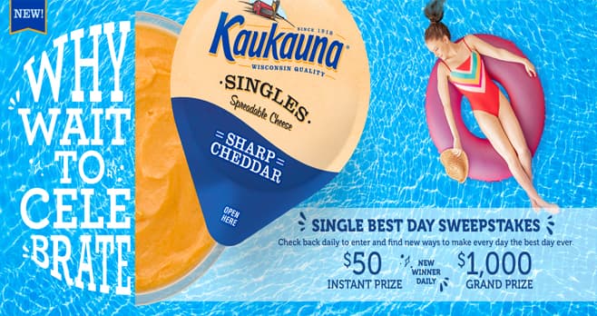 Kaukauna Single Best Day Sweepstakes