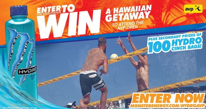 Monster Hydro Ultimate AVP Hawaiian Getaway Sweepstakes