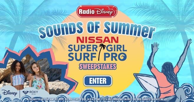 Radio Disney Sounds of Summer Super Girl Surf Pro Sweepstakes