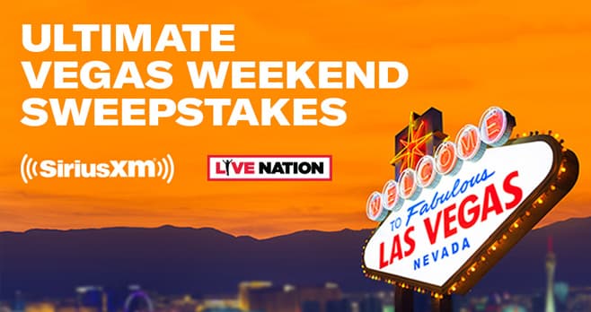 SiriusXM Ultimate Vegas Weekend Sweepstakes