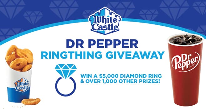 White Castle and Dr Pepper Ring Thing Giveaway (RingThingGiveaway.com)