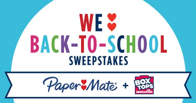 Box Tops for Education Back To School Sweepstakes