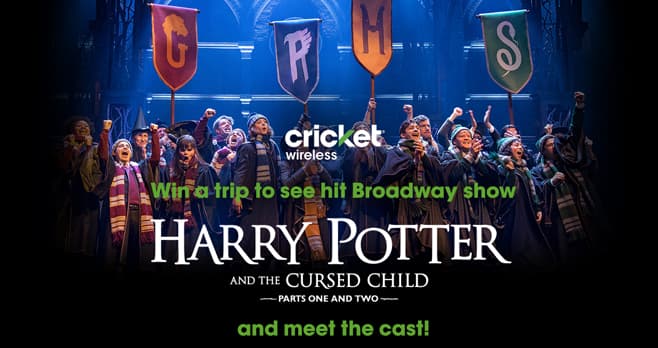 Cricket Wireless Harry Potter and the Cursed Child in New York Sweepstakes