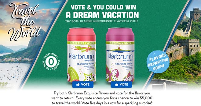 Klarbrunn Sparkling Travel the World Sweepstakes